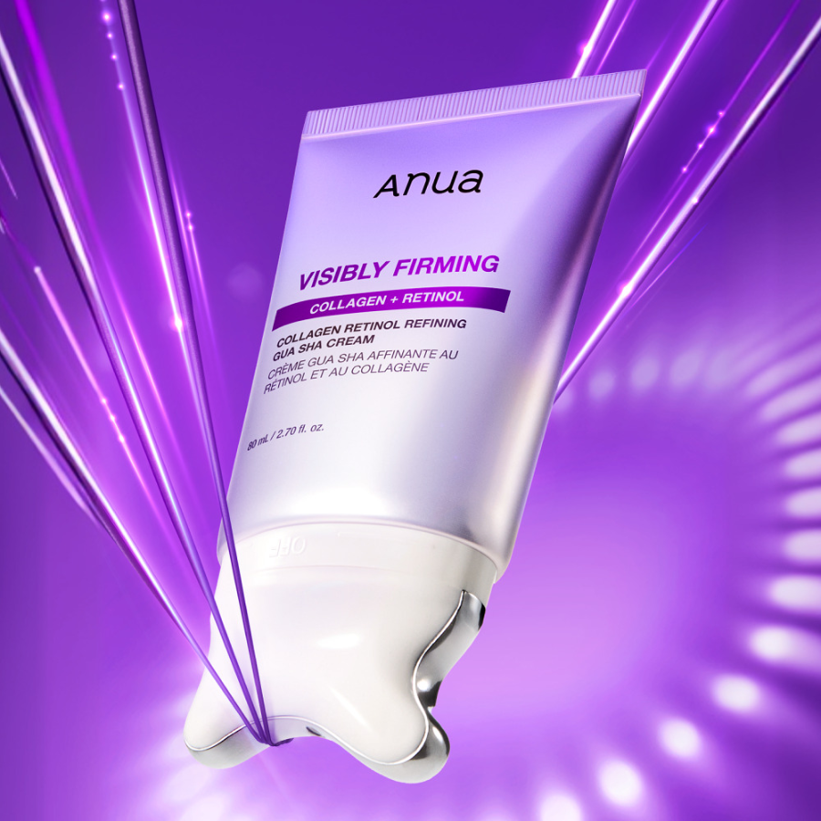 Anua Крем Collagen Retinol Refining с аппликатором гуаша 80 мл