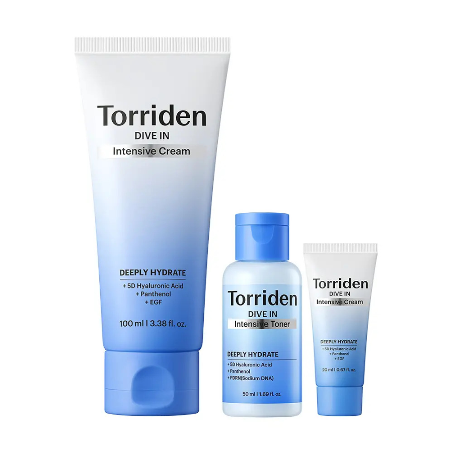 Torriden Крем Dive In Intensive Cream 100 мл + 20 мл + тонер 50 мл