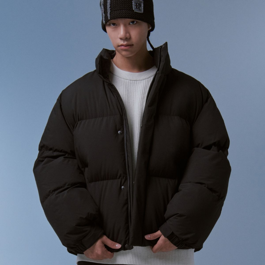 Musinsa Standard Daily Puffer Short Padding Jacket Black