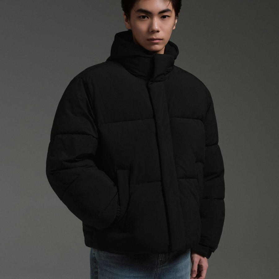 Musinsa Standard Daily Puffer Short Padding Jacket Black