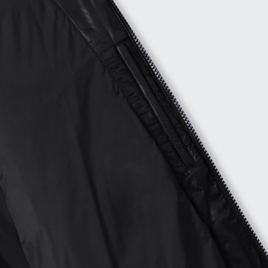 Musinsa Standard Glossed Ripstop Hooded Short Padding Jacket Black
