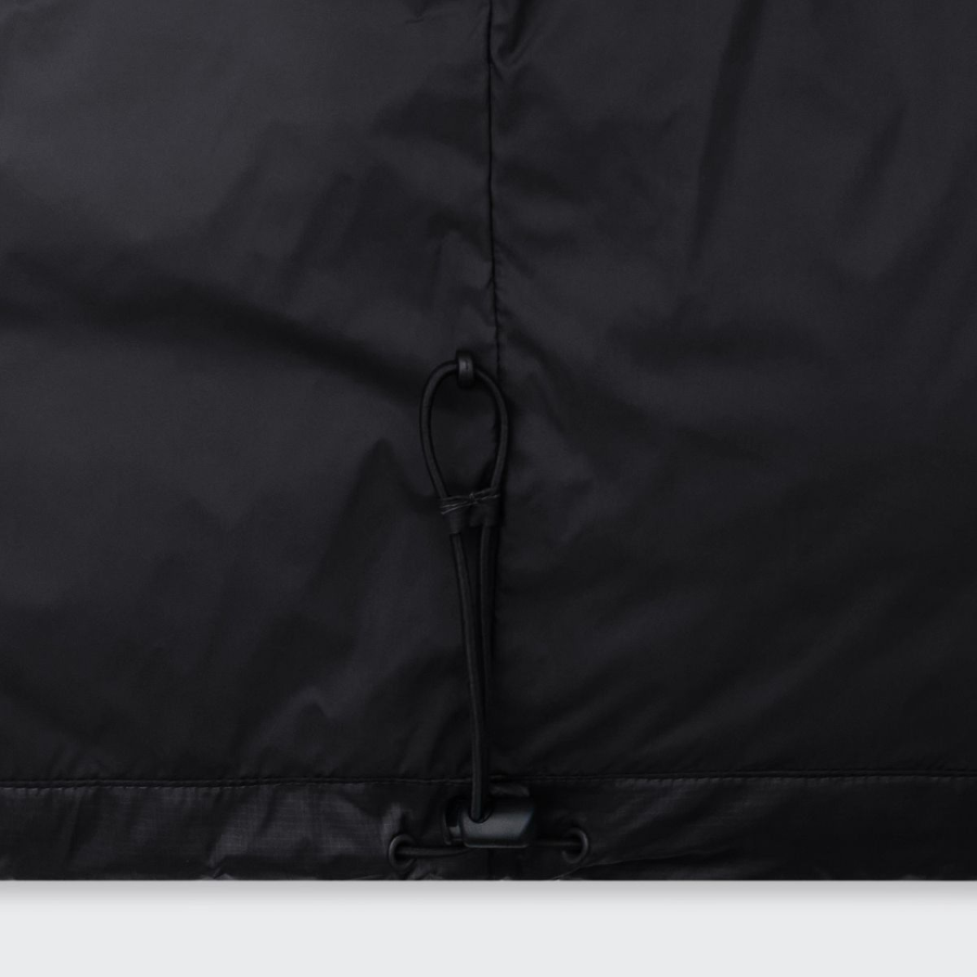 Musinsa Standard Glossed Ripstop Hooded Short Padding Jacket Black