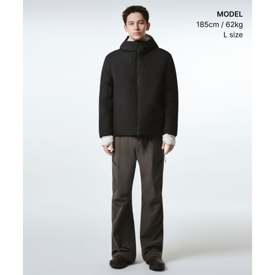 Musinsa Standard City Leisure Hooded All-Round Padding Jacket Black
