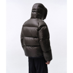 Musinsa Standard City Leisure Bright Hooded Down Short Padding Jacket Mud Grey