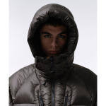Musinsa Standard City Leisure Bright Hooded Down Short Padding Jacket Mud Grey