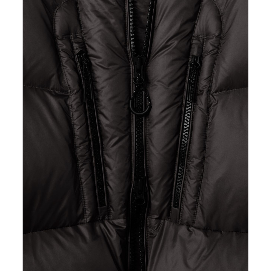 Musinsa Standard City Leisure Bright Hooded Down Short Padding Jacket Mud Grey