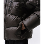 Musinsa Standard City Leisure Bright Hooded Down Short Padding Jacket Mud Grey