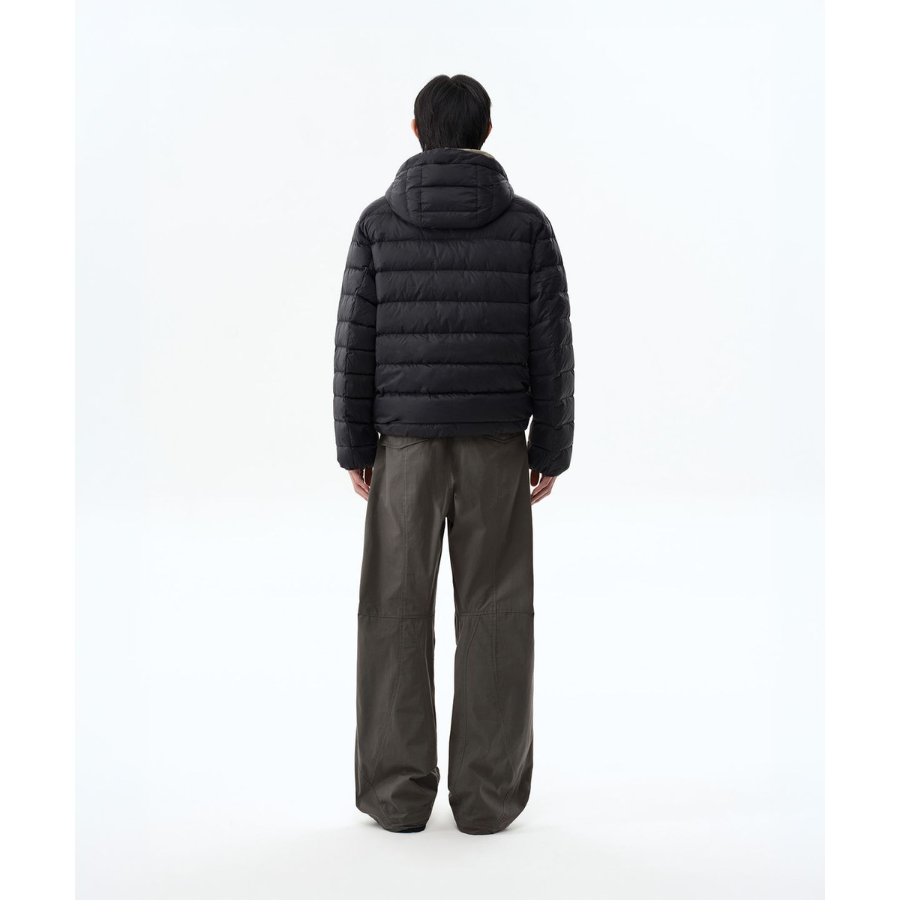 Musinsa Standard City Leisure Hooded Midweight Down Jacket Black