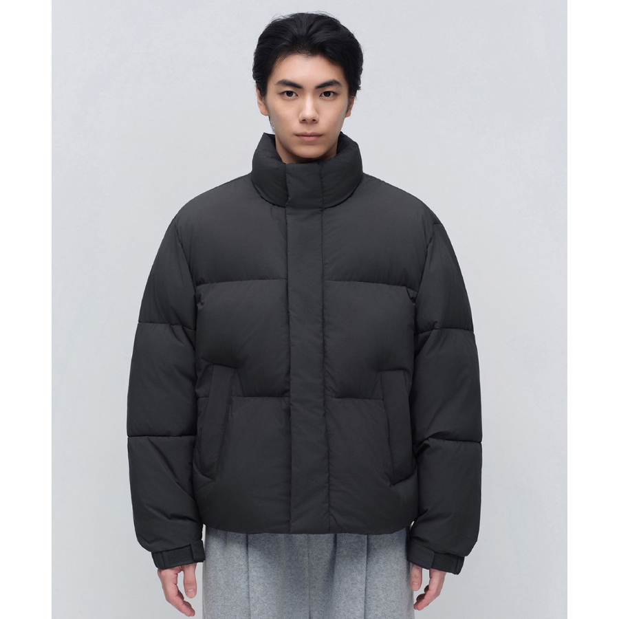 Musinsa Standard Daily Puffer Short Padding Jacket Dark Grey