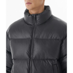 Musinsa Standard Glossed Ripstop Down Puffer Short Padding Jacket Dark Grey