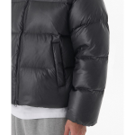 Musinsa Standard Glossed Ripstop Down Puffer Short Padding Jacket Dark Grey