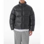 Musinsa Standard Glossed Ripstop Down Puffer Short Padding Jacket Dark Grey