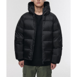Musinsa Standard Ripstop Hooded Down Short Padding Jacket Black