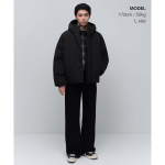 Musinsa Standard Minimal Hooded Down Short Padding Jacket Black