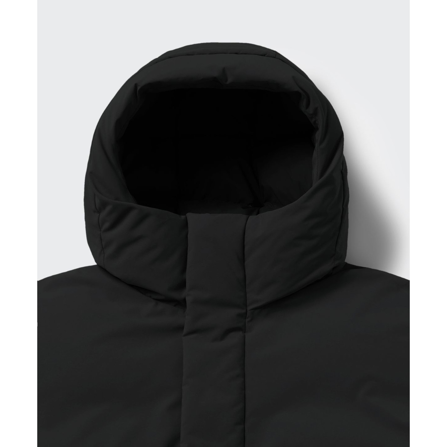 Musinsa Standard Minimal Hooded Down Short Padding Jacket Black