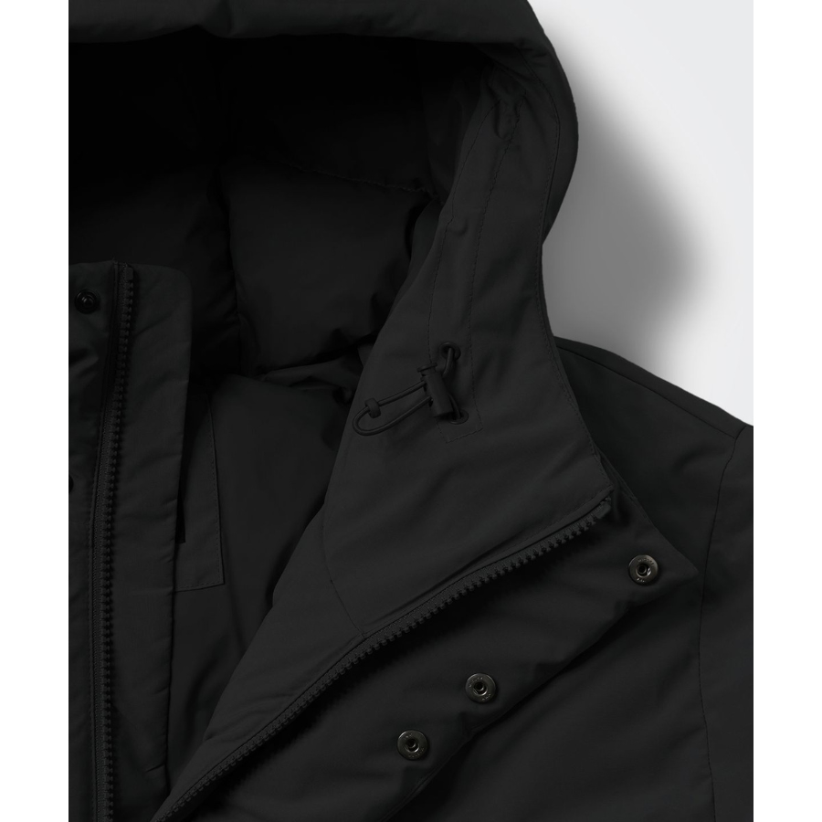 Musinsa Standard Minimal Hooded Down Short Padding Jacket Black