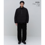 Musinsa Standard Daily Puffer Collarless Padding Jacket Black