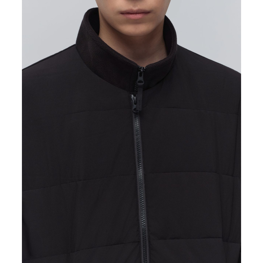 Musinsa Standard Daily Puffer Collarless Padding Jacket Black