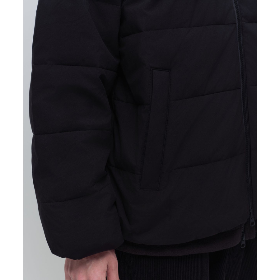 Musinsa Standard Daily Puffer Collarless Padding Jacket Black