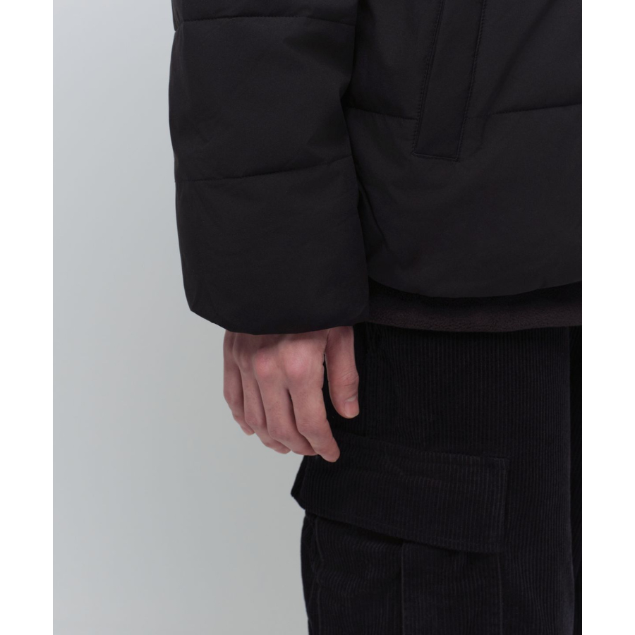 Musinsa Standard Daily Puffer Collarless Padding Jacket Black