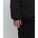 Musinsa Standard Daily Puffer Collarless Padding Jacket Black