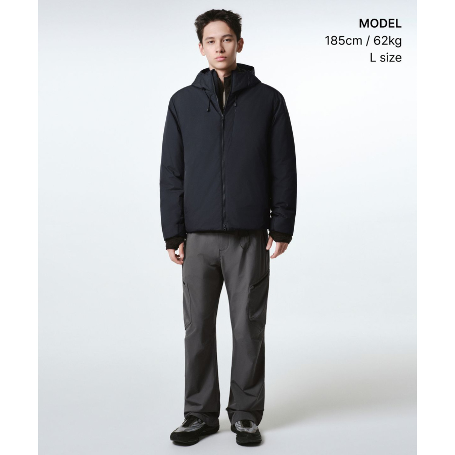 Musinsa Standard City Leisure Hooded All-Round Padding Jacket Navy