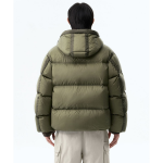 Musinsa Standard City Leisure Sheer Hooded Down Jacket Olive