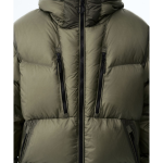 Musinsa Standard City Leisure Sheer Hooded Down Jacket Olive