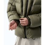Musinsa Standard City Leisure Sheer Hooded Down Jacket Olive