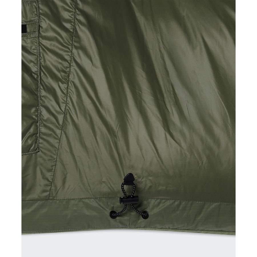 Musinsa Standard City Leisure Sheer Hooded Down Jacket Olive