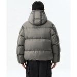 Musinsa Standard City Leisure Sheer Hooded Down Jacket Warm Grey