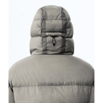 Musinsa Standard City Leisure Sheer Hooded Down Jacket Warm Grey
