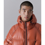 Musinsa Standard City Leisure Sheer Ripstop Hooded Down Short Padding Jacket Orange