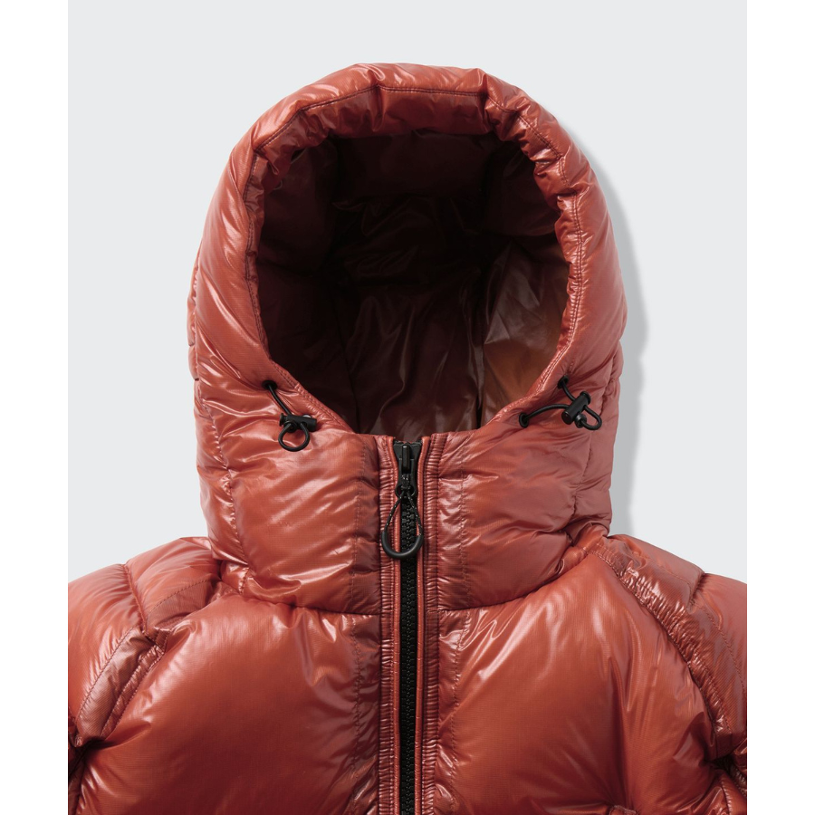 Musinsa Standard City Leisure Sheer Ripstop Hooded Down Short Padding Jacket Orange