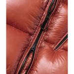 Musinsa Standard City Leisure Sheer Ripstop Hooded Down Short Padding Jacket Orange