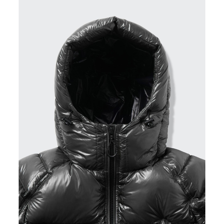 Musinsa Standard City Leisure Sheer Ripstop Hooded Down Short Padding Jacket Grey