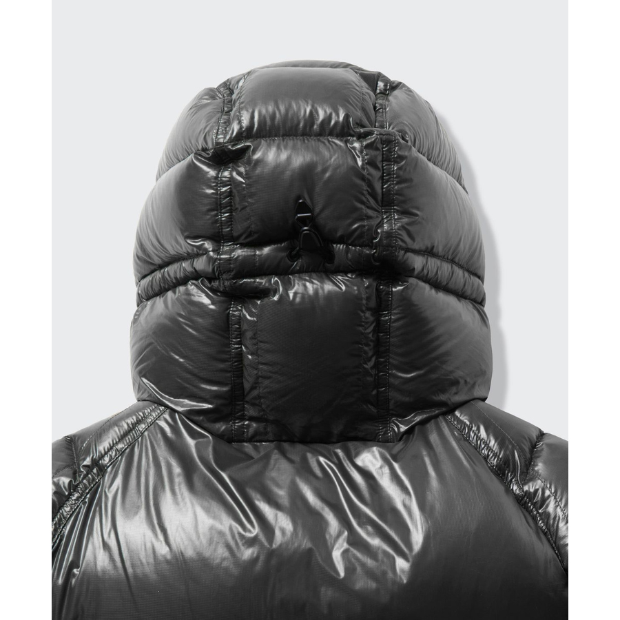 Musinsa Standard City Leisure Sheer Ripstop Hooded Down Short Padding Jacket Grey