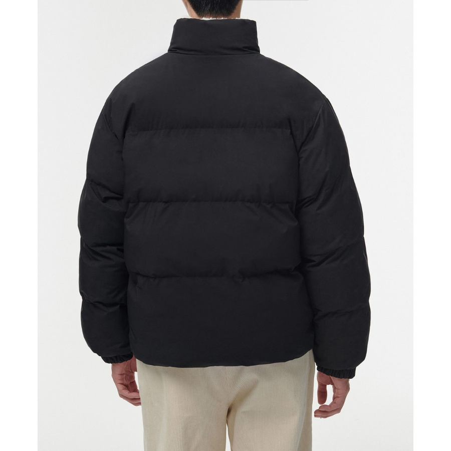 Musinsa Standard Daily Puffer Reversible Fleece Short Padding Jacket Black Cream