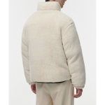 Musinsa Standard Daily Puffer Reversible Fleece Short Padding Jacket Black Cream