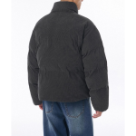 Musinsa Standard Daily Puffer Corduroy Short Padding Jacket Dark Grey