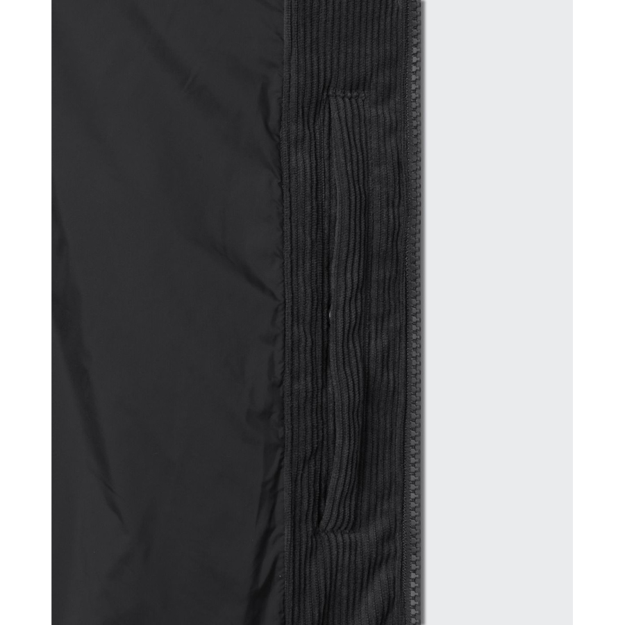 Musinsa Standard Daily Puffer Corduroy Short Padding Jacket Dark Grey