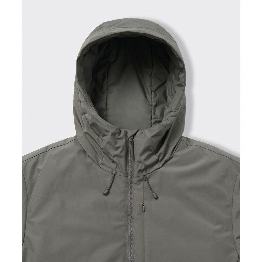 Musinsa Standard Hooded All-Round Padding Jacket Khaki Grey