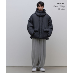 Musinsa Standard Non-Quilting Hooded Padding Jacket Iron Grey