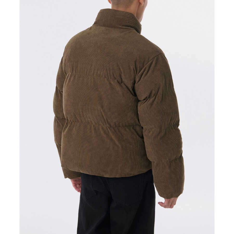 Musinsa Standard Daily Puffer Corduroy Short Padding Jacket Baroque Brown
