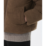 Musinsa Standard Daily Puffer Corduroy Short Padding Jacket Baroque Brown