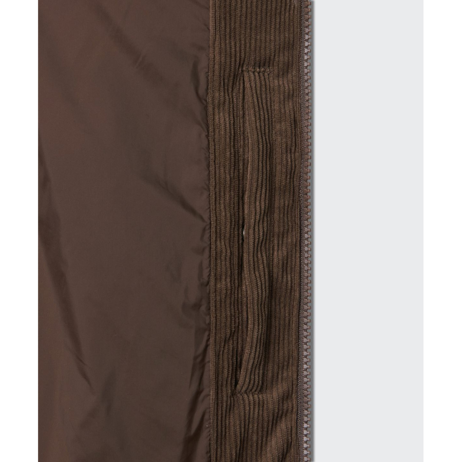 Musinsa Standard Daily Puffer Corduroy Short Padding Jacket Baroque Brown