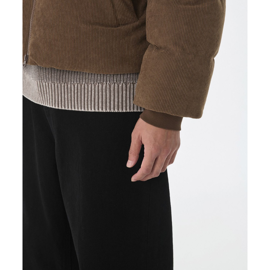 Musinsa Standard Daily Puffer Corduroy Short Padding Jacket Baroque Brown