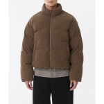 Musinsa Standard Daily Puffer Corduroy Short Padding Jacket Baroque Brown