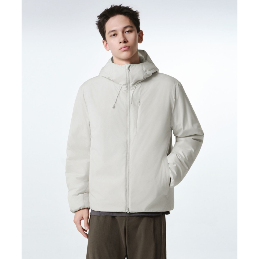 Musinsa Standard City Leisure Hooded All-Round Padding Jacket Stone White