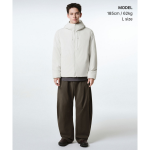 Musinsa Standard City Leisure Hooded All-Round Padding Jacket Stone White